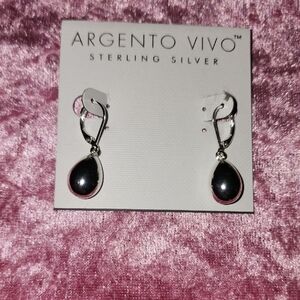 Argento Vivo✨️ Sterling Silver  Teardrop Earrings/ NWT / Stunning ✨️